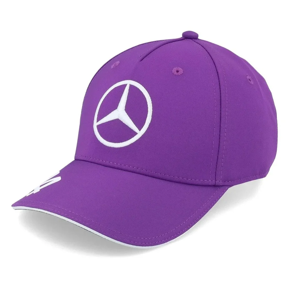 Mercedes AMG Petronas F1 Lewis Hamilton Purple Hat Baseball Cap 44 Adjustable